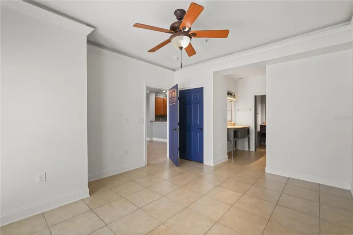Huge main bedroom on first floor with patio entrance.