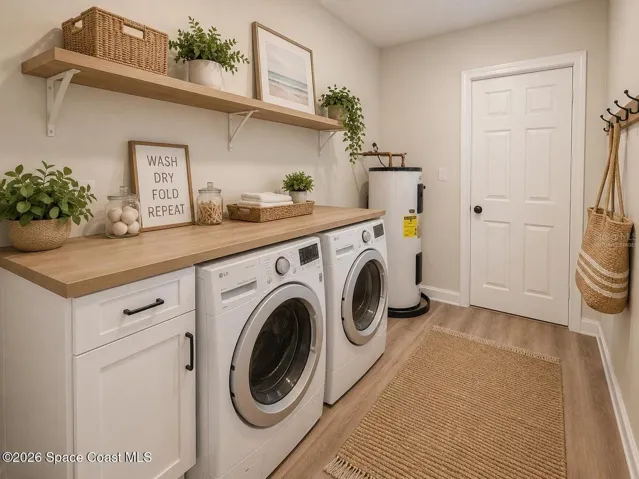 Virtually Staged Laundry Room