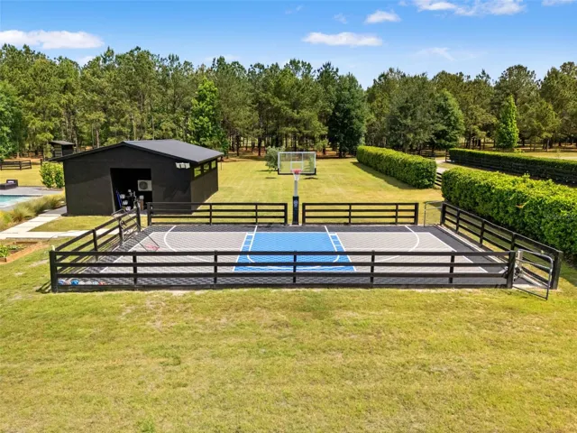 pickle ball/basketball court
