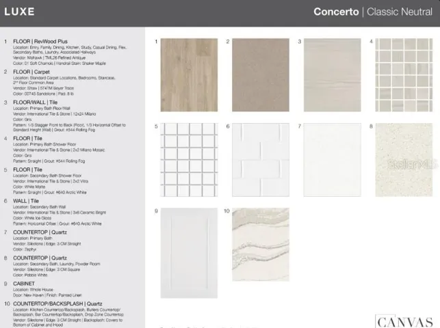 3306 Vincenza Court design selections