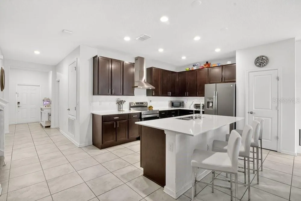 Entryway and Kitchen