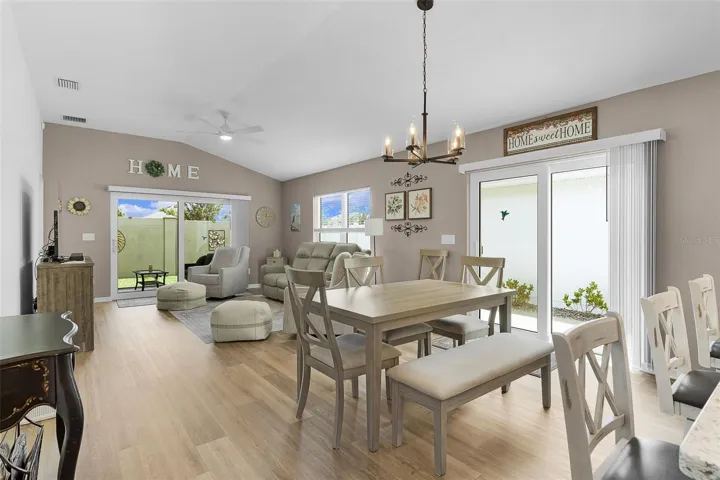 WOW Factor here. meticulous owners. Dining area fits large 6 seating Table.