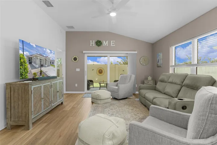 Living room view.