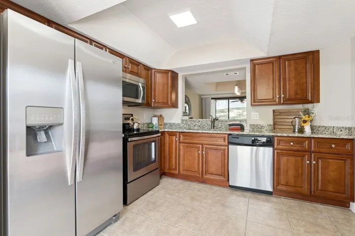 Beautiful Kitchen makes a great working space overlooking the Dining Room