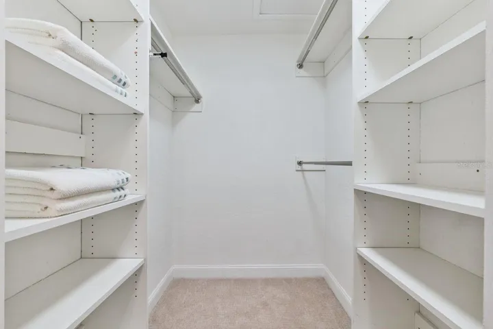 Walk-In Closet with Built-in Organization