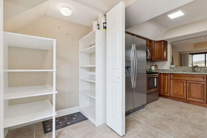 Great Pantry space for organizing kitchen essentials