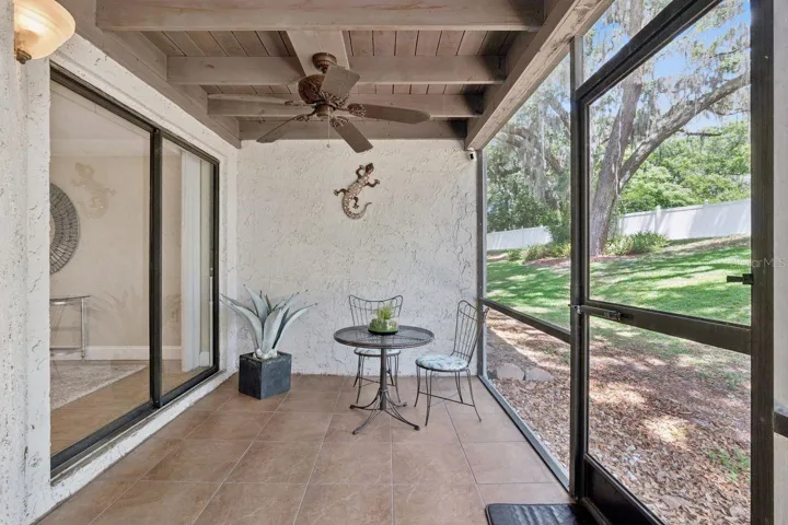 Screened Patio with Access from Dining and Living Room