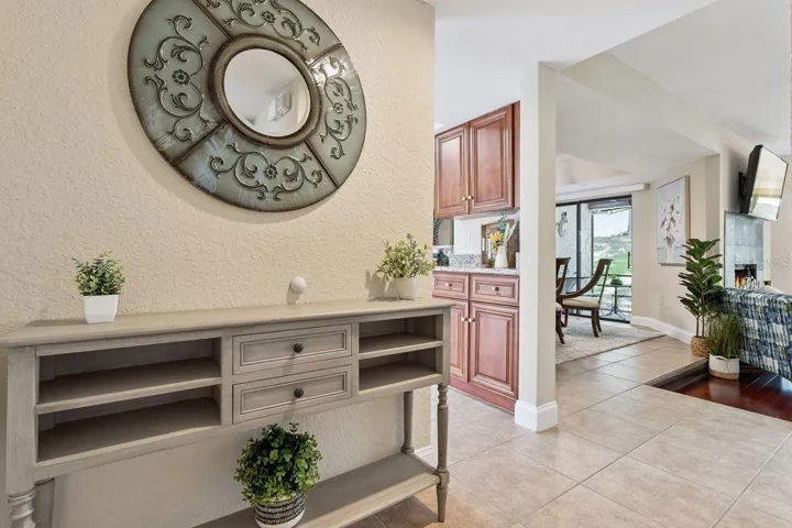 Foyer makes a great landing space for