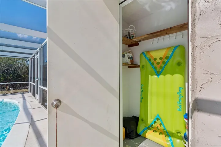 Storage Closet by pool