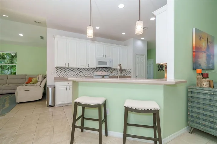 View showing Open Kitchen to Family Room