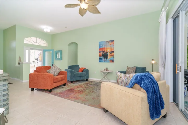 Formal Living Room View from Kitchen