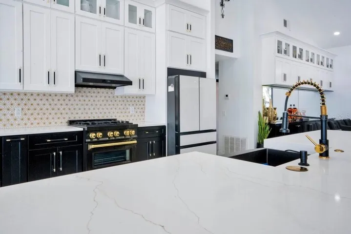 Custom designed Chefs' kitchen.