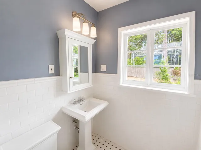 Current Primary bath with tub, shower combo