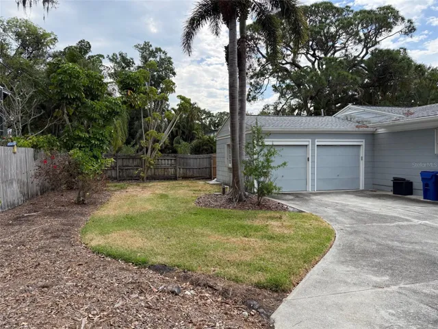 fully fenced yard