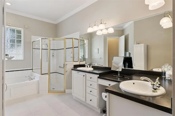 Primary Bath With Dual Sink Vanities