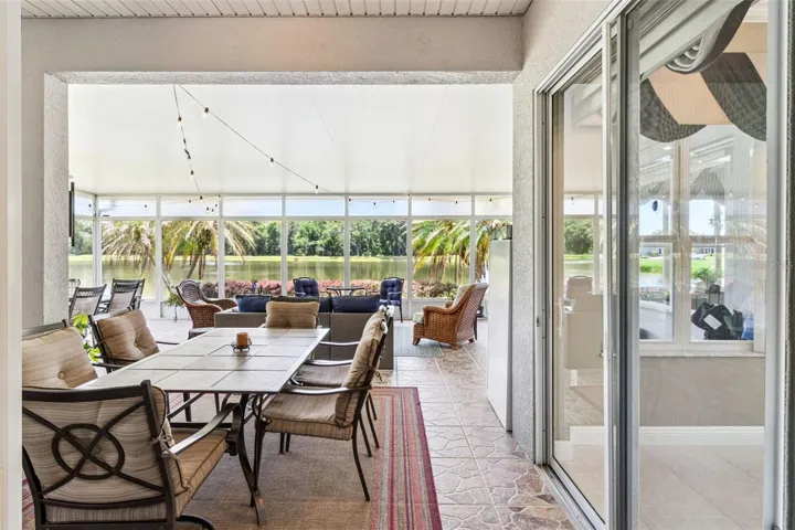 Gorgeous Tiled Lanai Overlooking Water