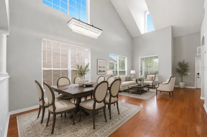 VIRTUALLY STAGED LIVING/DINING ROOM