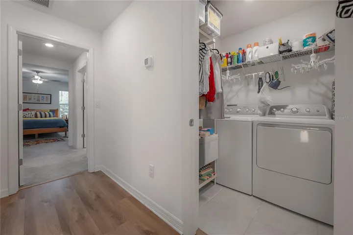 Laundry closet