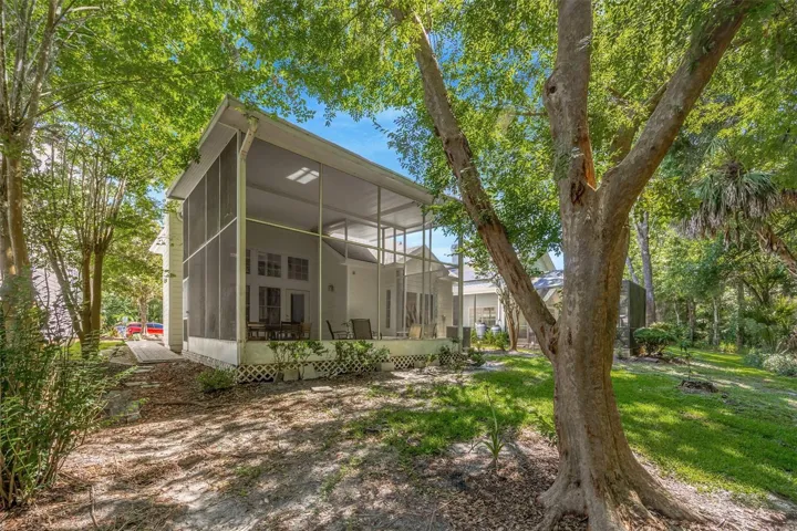 Rear view of home/screen lanai.