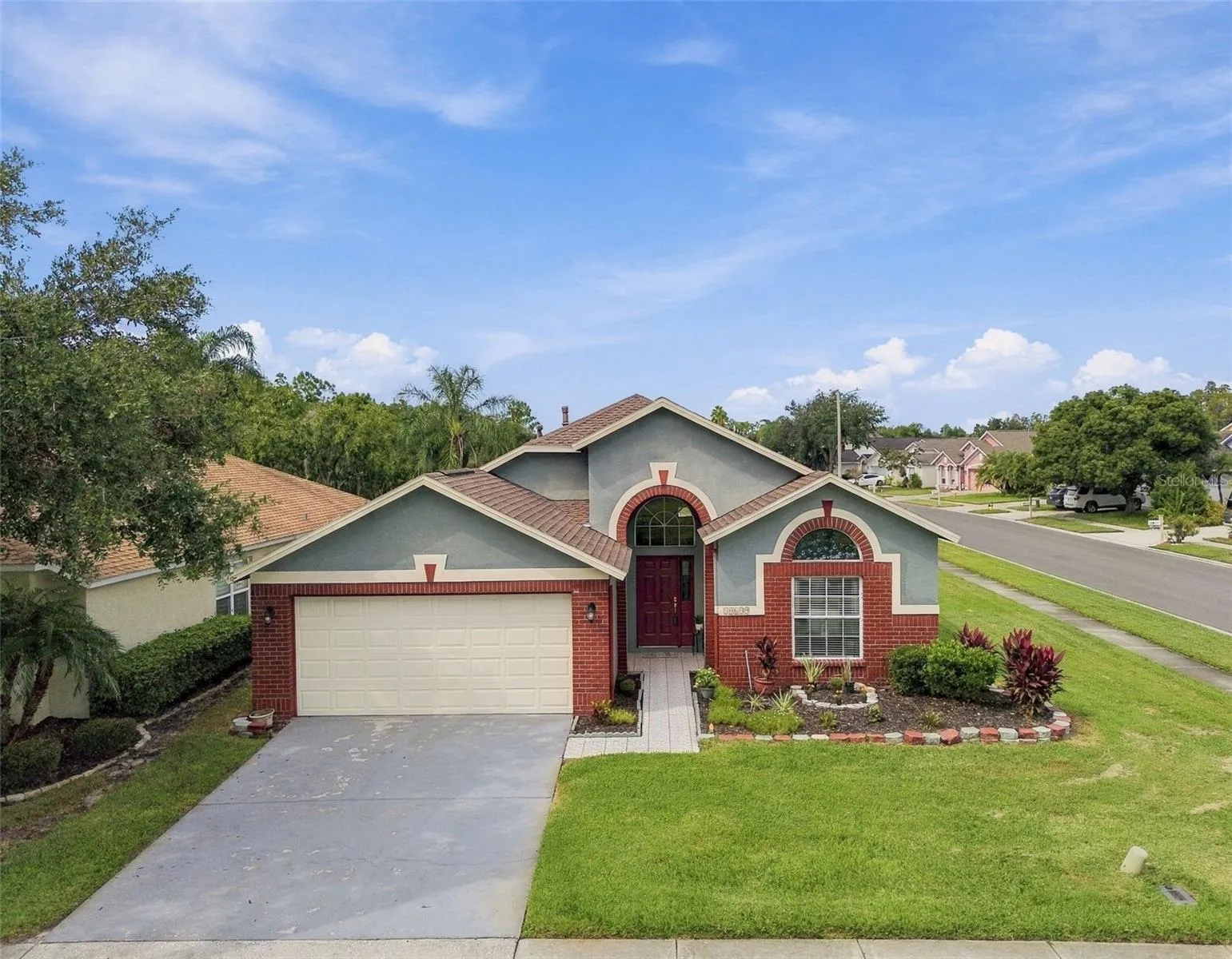 Front aerial view
