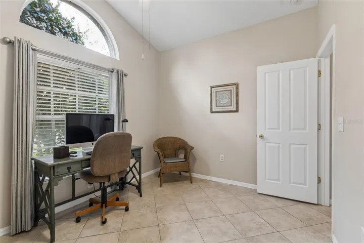 Bedroom #2 with huge  half moon window