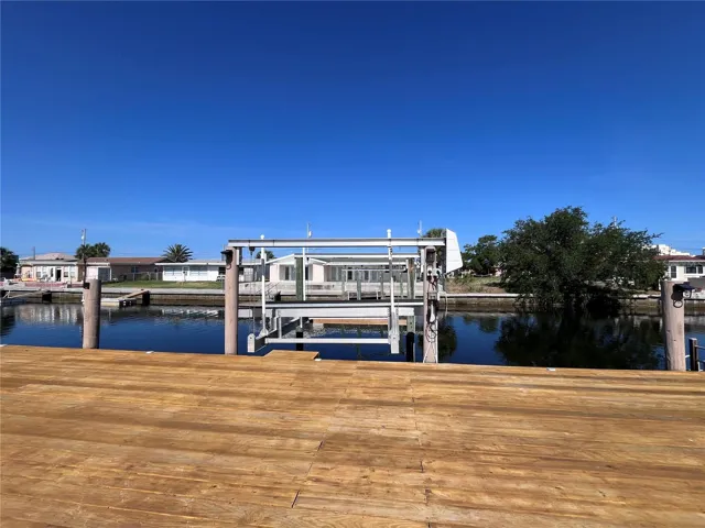 boat lift and deck