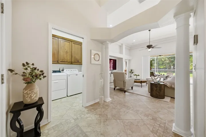 INDOOR LAUNDRY ROOM WITH STORAGE