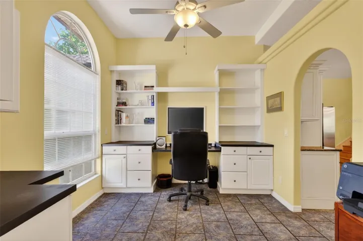 Office with built ins
