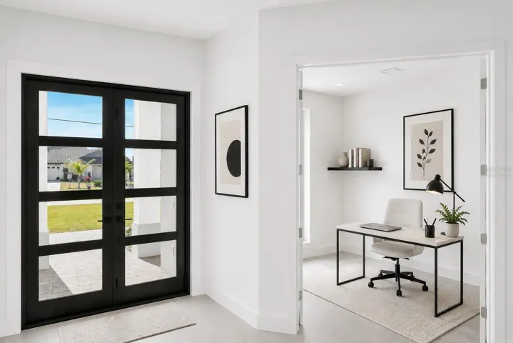 Office/Den Virtually Staged