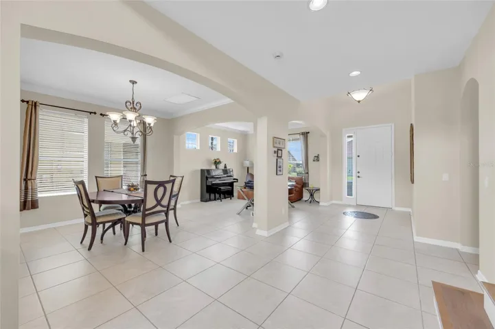 Formal dining room and family room