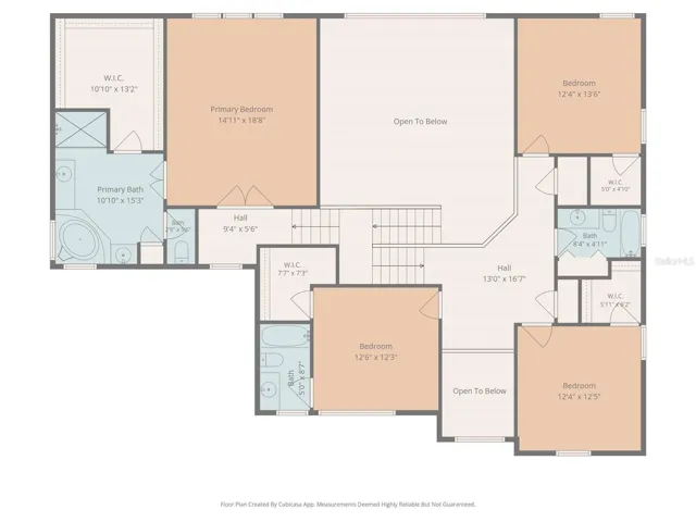 Floor plan 2nd floor - measurements are approximate