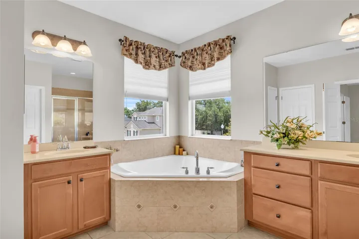 Primary bathroom with garden tub
