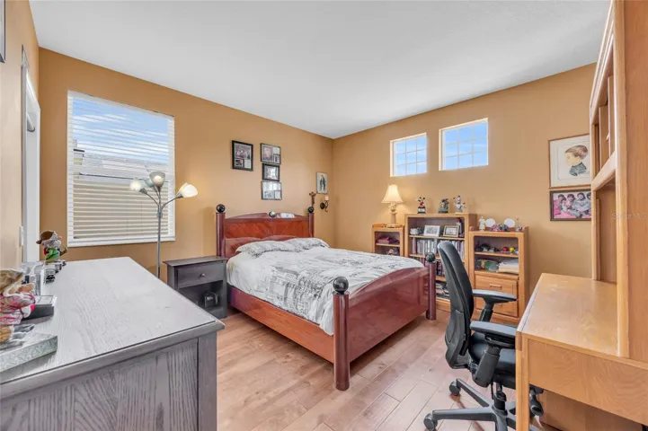 Bedroom 3 with engineered hardwood flooring