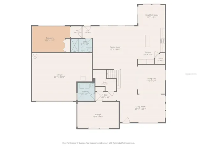 Floor plan 1st floor - measurements are approximate