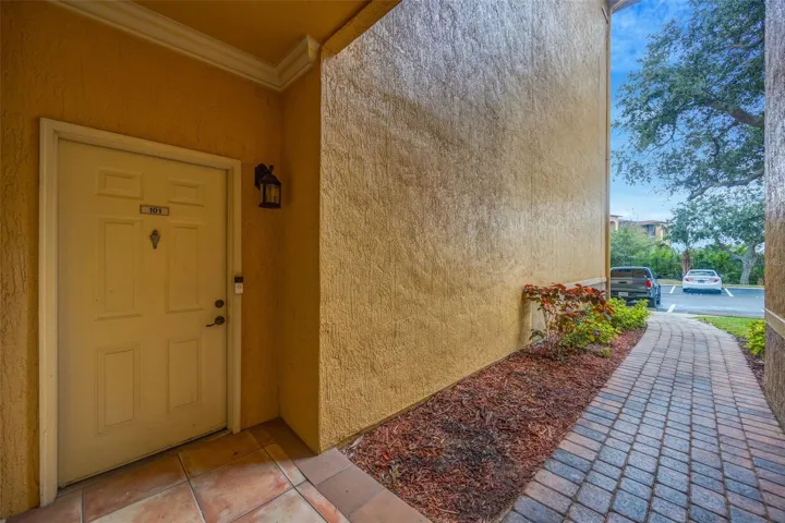 Front door of home