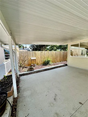 Covered Porch and side yard