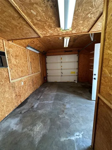 inside Detached Garage