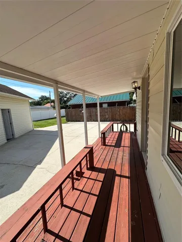 Back Porch and back yard area