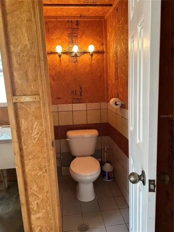 Half bath in Detached garage