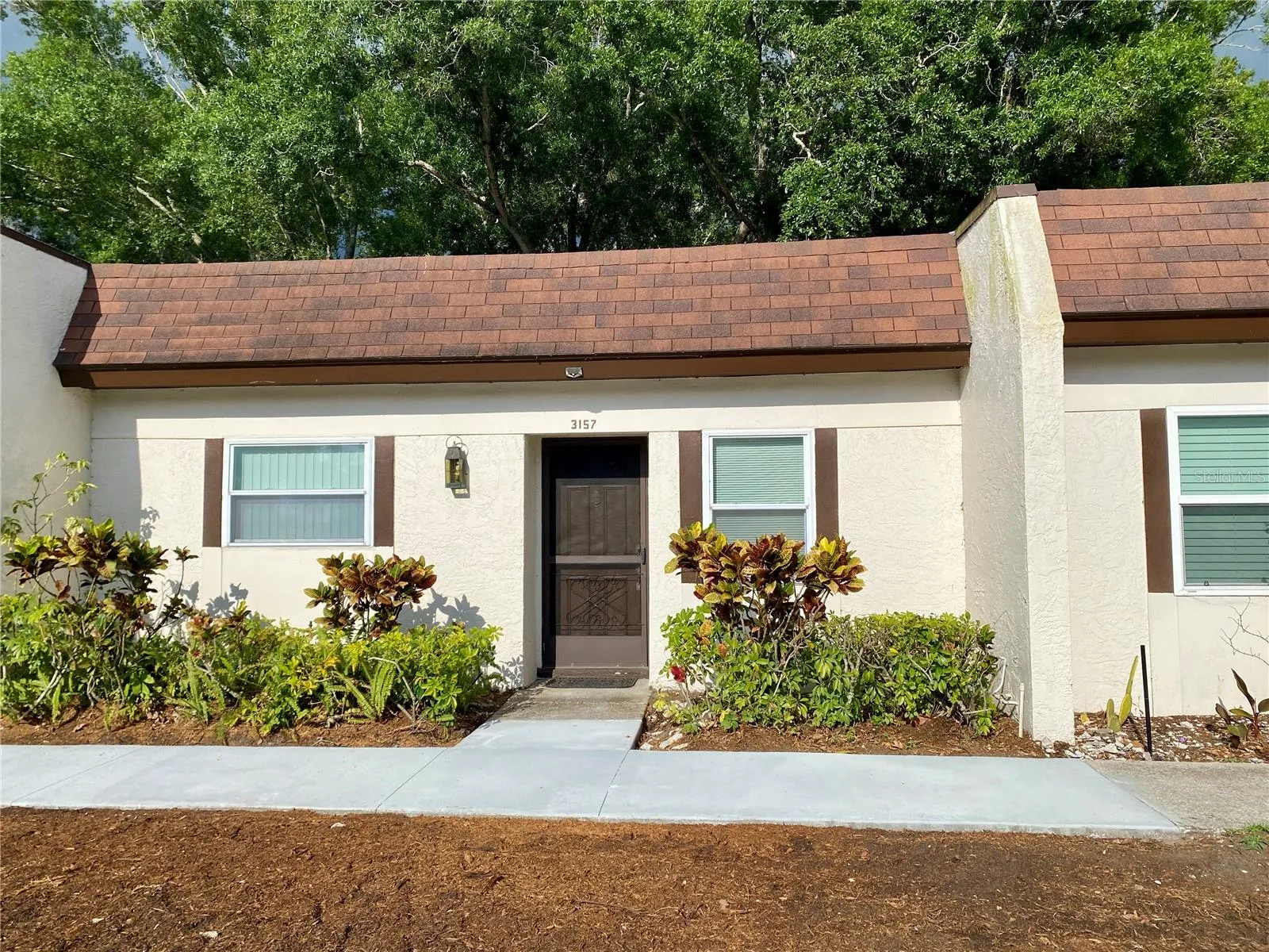 Front, New landscaping being installed!