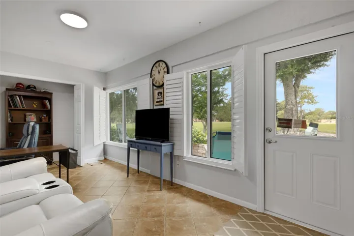 Sunroom with Golf Course Views