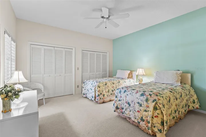 Spacious guest bedroom