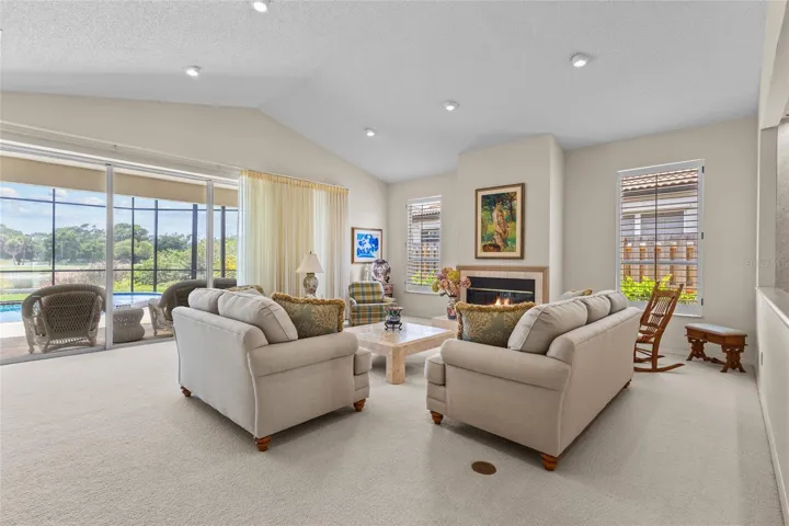 in this comfortable LR/family room