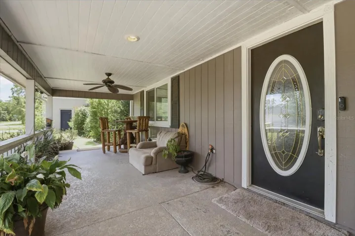 Expansive front porch