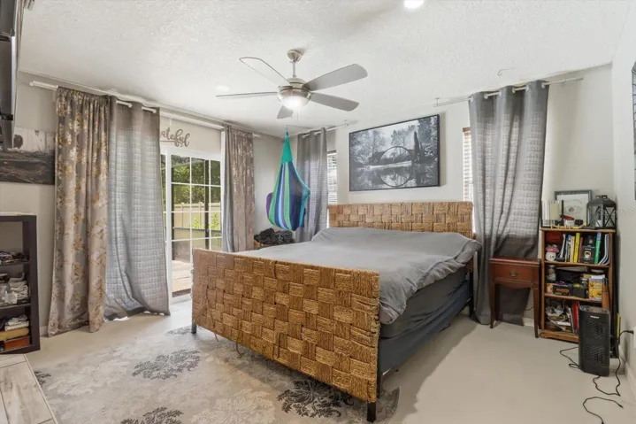 Primary bedroom is split - and is on the right side of the house