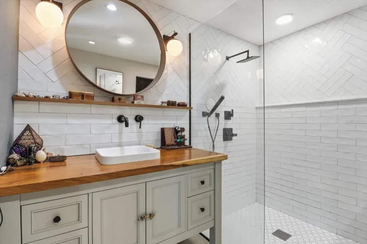 Primary bathroom, recently remodeled.