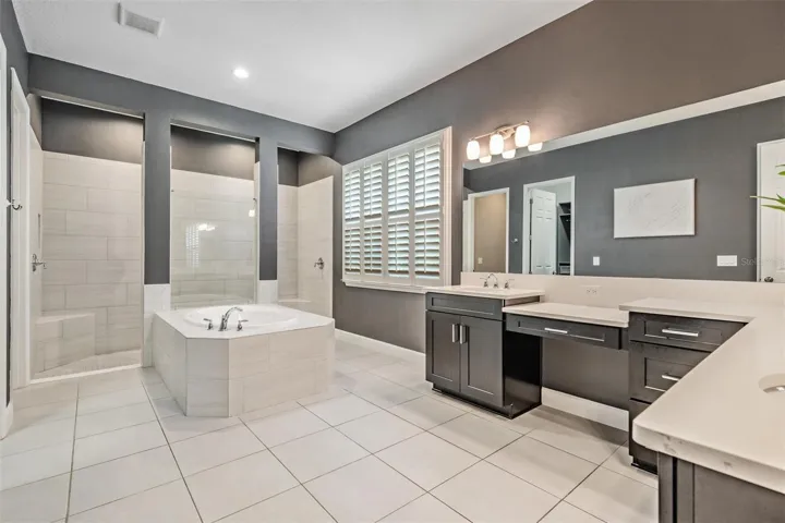 Spa-like master bathroom