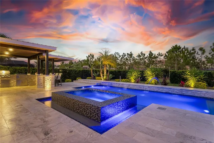 Your backyard oasis awaits - a stunning sunset setting