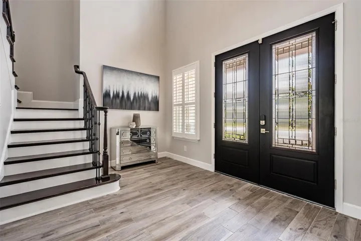 Double door with keyless entry