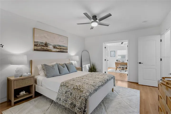 Downstairs master bedroom with ensuite and retreat area